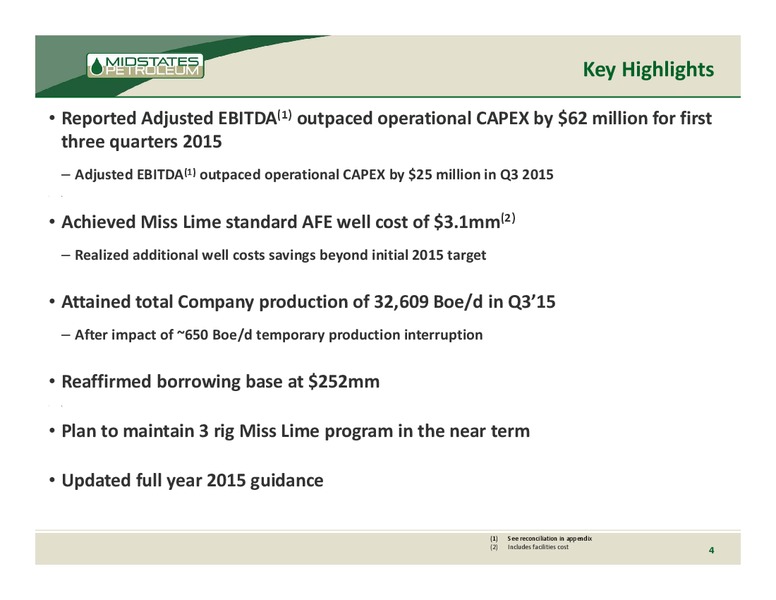 Cowen and Company Ultimate Energy Conference – Midstates Petroleum – slide 2