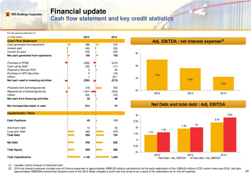 MIE 2014 ANNUAL RESULTS – Mie Holdings Corp. – slide 29