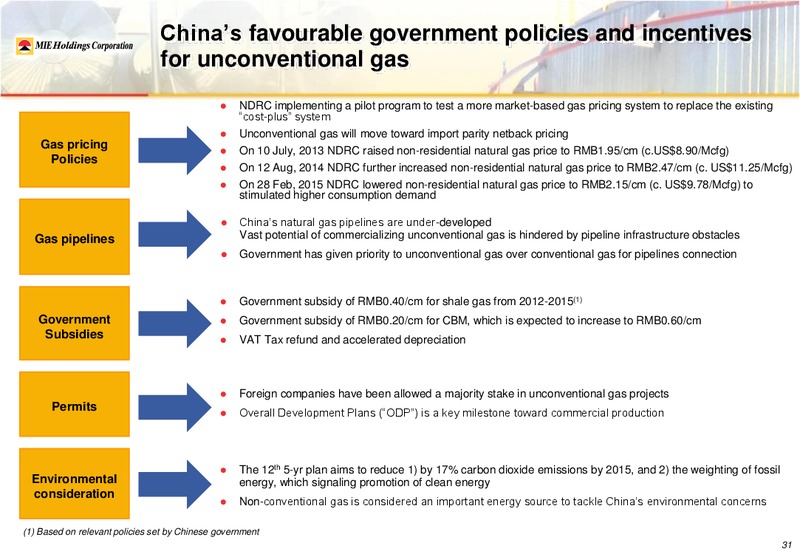 August 2015 Investor Presentation – Mie Holdings Corp. – slide 37