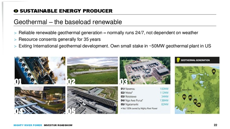 May 2015 Investor Roadshow – Mighty River Power – slide 21