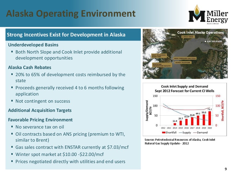 GHS 100 Energy Conference – Miller Energy Resources, Inc. – slide 8
