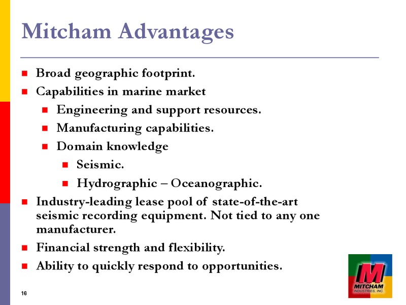GLOBAL HUNTER 100 CONFERENCE – Mitcham Industries – slide 15