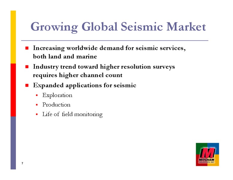 THE GHS CONFERENCE – Mitcham Industries – slide 6