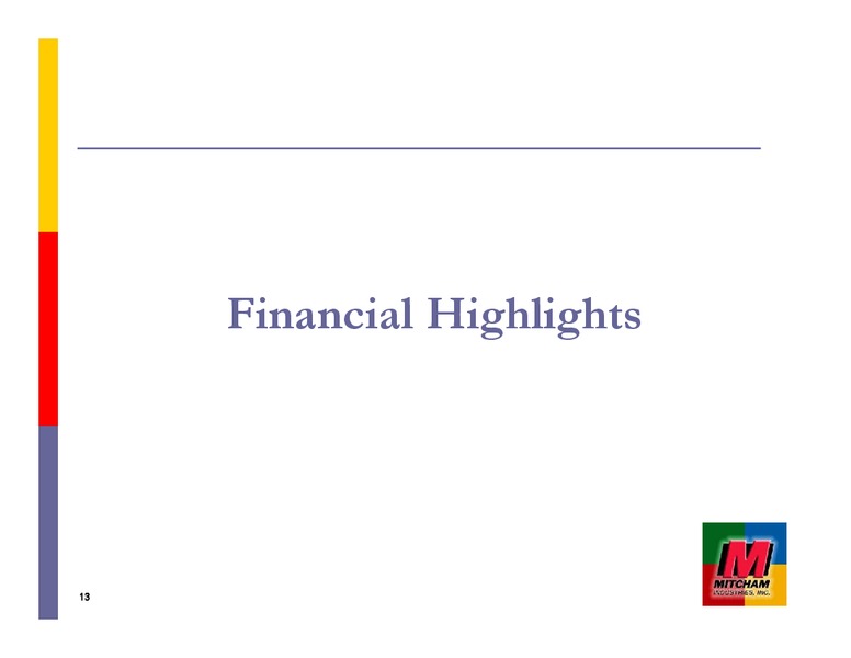JOHNSON RICE ENERGY CONFERENCE – Mitcham Industries – slide 13