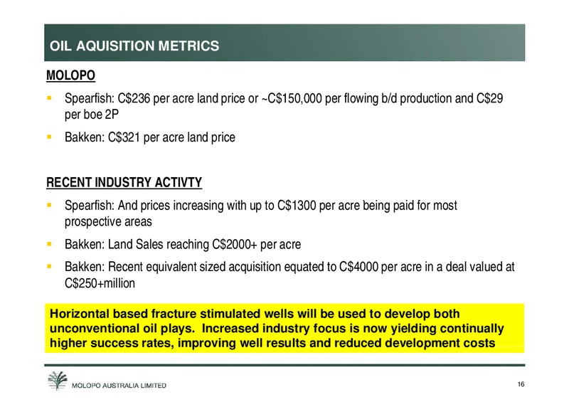 ANNUAL GENERAL MEETING – Molopo Energy Limited – slide 16