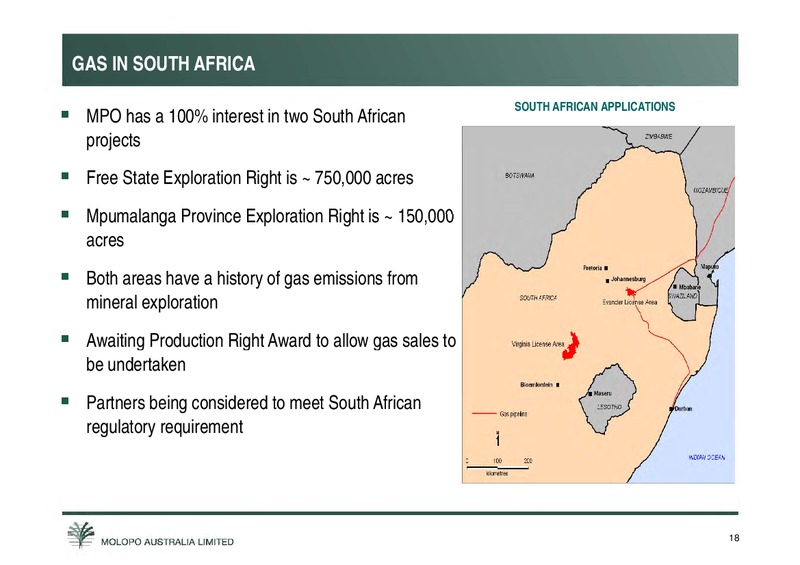 ANNUAL GENERAL MEETING – Molopo Energy Limited – slide 18