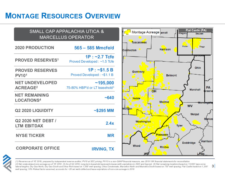 August 2020 Investor Presentation – Montage Resources Corp. – slide 2