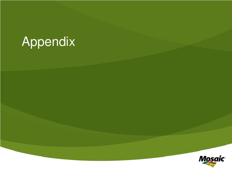Investor Presentation – Mosaic Company – slide 36