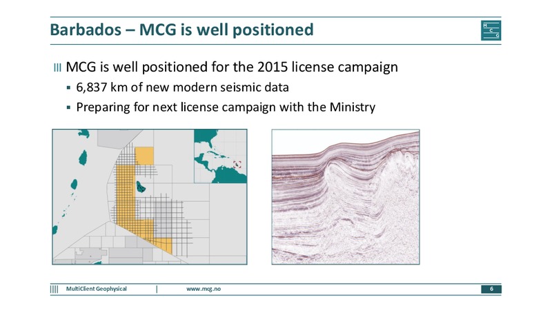 Q1 2015 EARNINGS CALL – Multiclient Geophysical Asa – slide 5