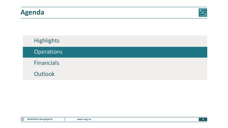 Q2 2015 Results – Multiclient Geophysical Asa – slide 3