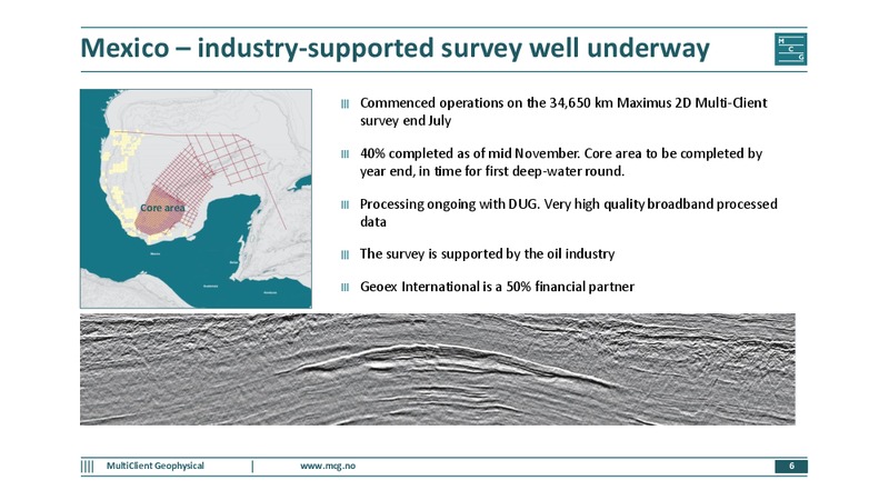Q3 2015 Presentation – Multiclient Geophysical Asa – slide 5