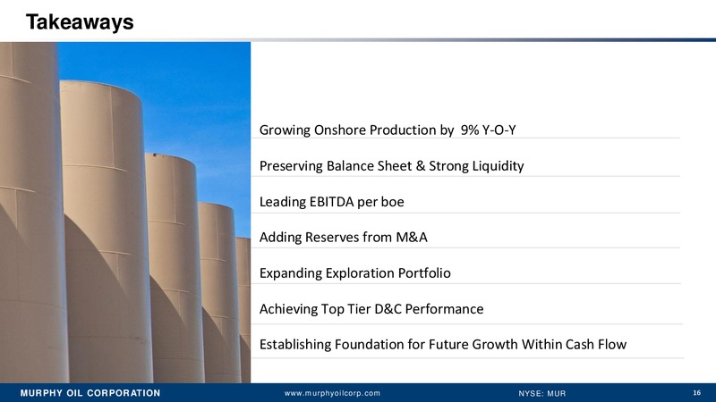 Q4 2016 Earnings Conference Call – Murphy Oil Corp – slide 15