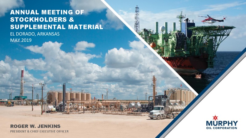 Annual Meeting of Stockholders and Supplemental Material – Murphy Oil Corp – slide 60