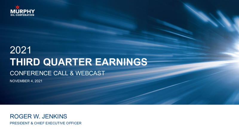 3Q 2021 Investor Presentation – Murphy Oil Corp – slide 1