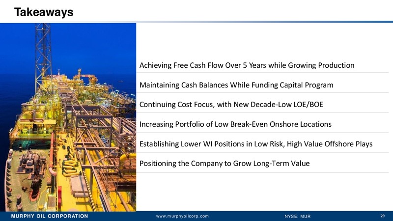 December 2017 Investor Presentation – Murphy Oil Corp – slide 28