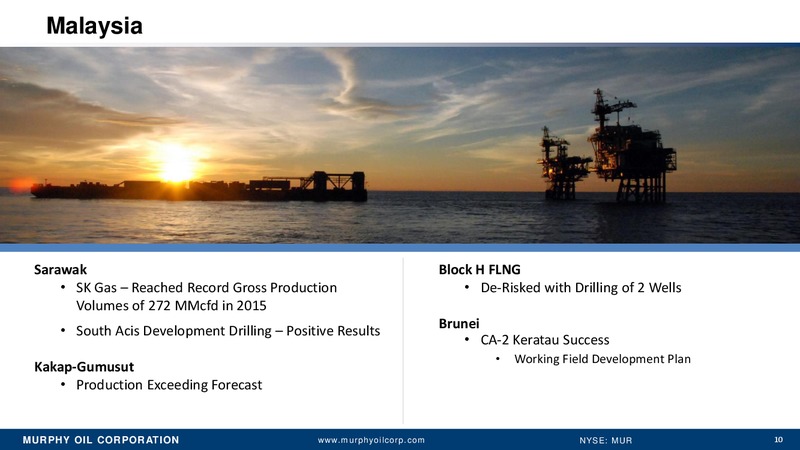 Credit Suisse 21st Annual Energy Summit – Murphy Oil Corp – slide 9
