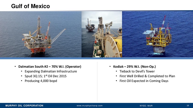 Credit Suisse 21st Annual Energy Summit – Murphy Oil Corp – slide 12