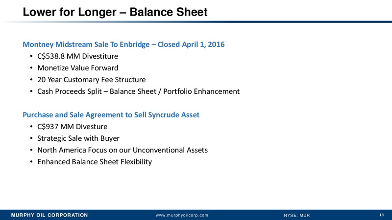 Annual Meeting of Stockholders – Murphy Oil Corp – slide 17