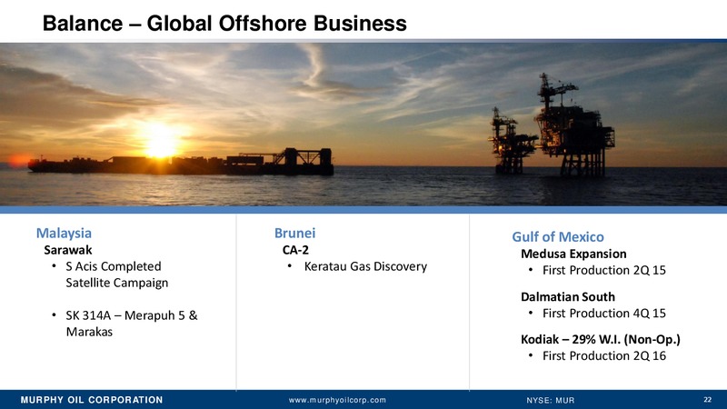 Annual Meeting of Stockholders – Murphy Oil Corp – slide 21