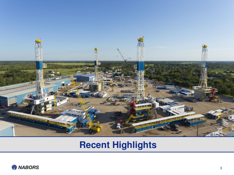 Q1 2015 CONFERENCE CALL – Nabors Industries Ltd. – slide 2