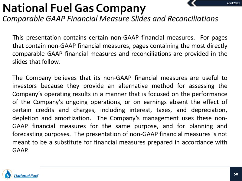 National Fuel Gas Company Investor Presentation – National Fuel Gas Co. – slide 49