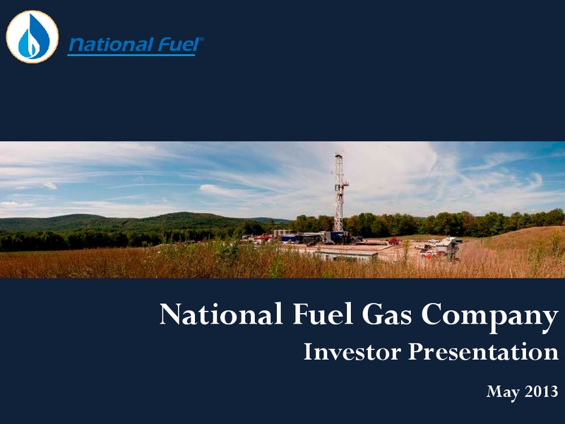 Investor Presentation – National Fuel Gas Co. – slide 1