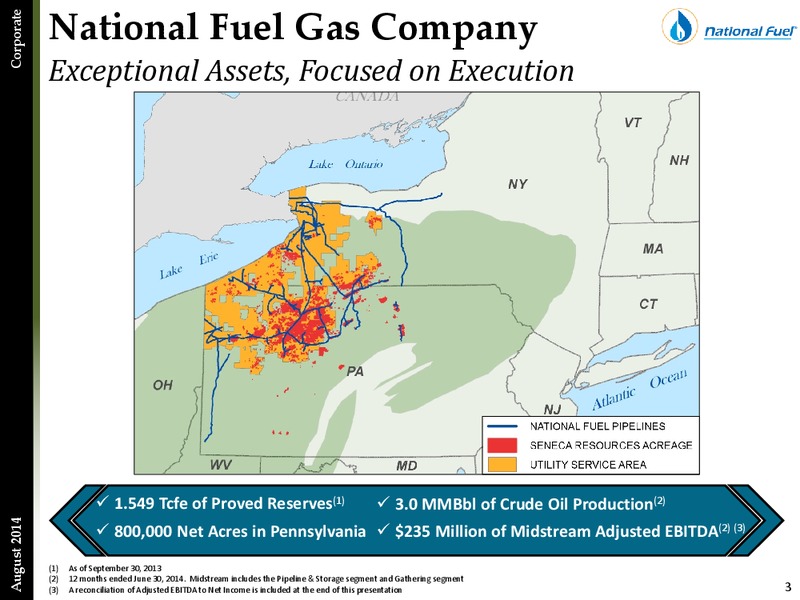 Third Quarter Update – National Fuel Gas Co. – slide 2