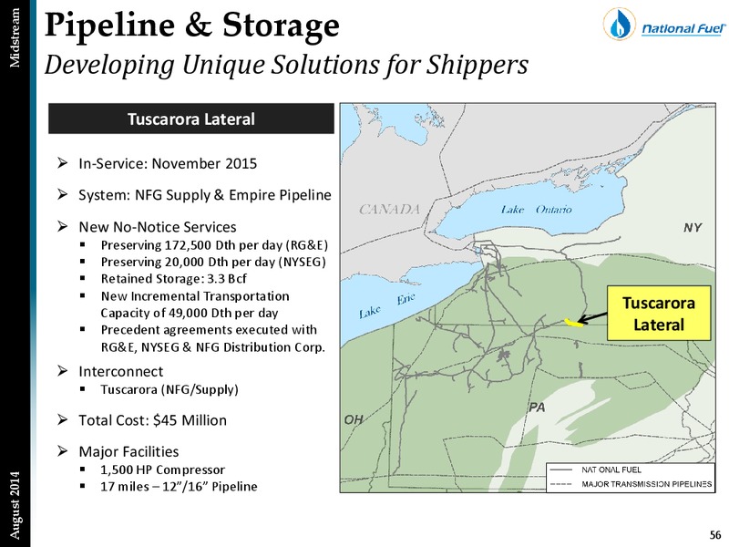 Third Quarter Update – National Fuel Gas Co. – slide 55