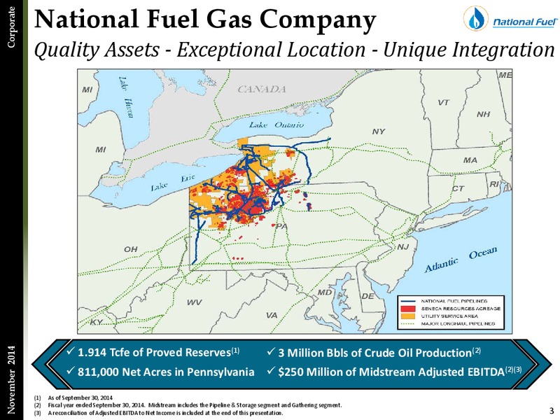 Fourth Quarter Update – National Fuel Gas Co. – slide 2