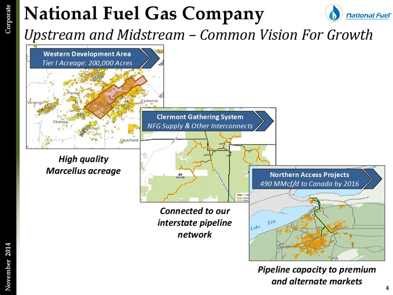Fourth Quarter Update – National Fuel Gas Co. – slide 3