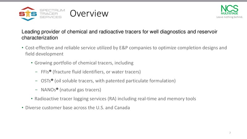 June 2018 JP Morgan Energy Conference – NCS Multistage – slide 6