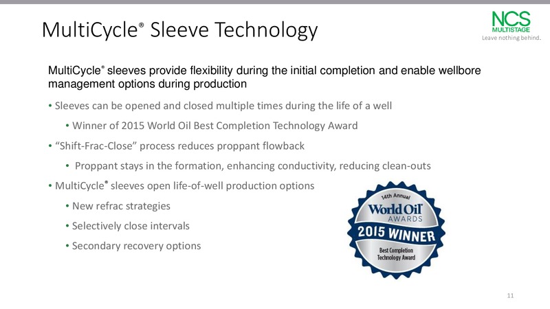 JP Morgan 2017 Energy Equity Conference – NCS Multistage – slide 10