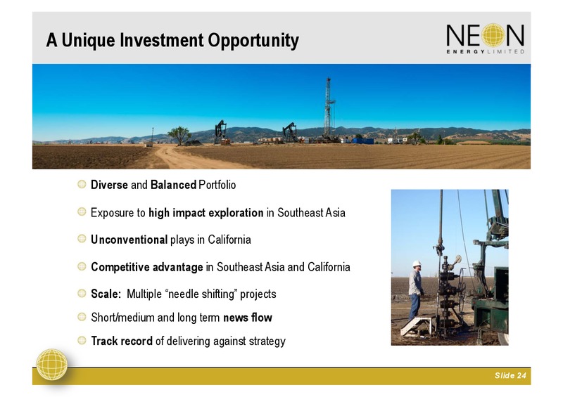 Investor Presentation – Neon Energy Ltd. – slide 23