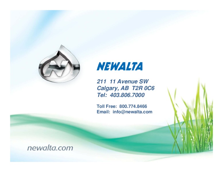 AUGUST 2010 INVESTOR PRESENTATION – Newalta Corp. – slide 33