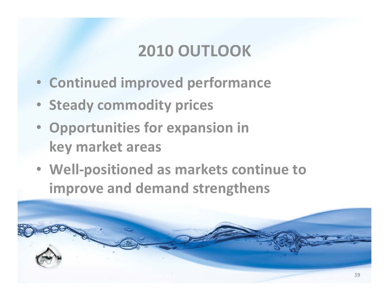 OCTOBER 2010 CORPORATE PRESENTATIONS – Newalta Corp. – slide 19