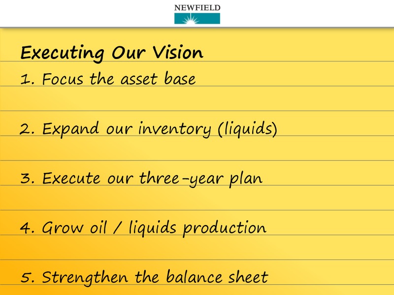 BARCLAYS 2014 CEO ENERGY POWER CONFERENCE – Newfield Exploration Co. – slide 2