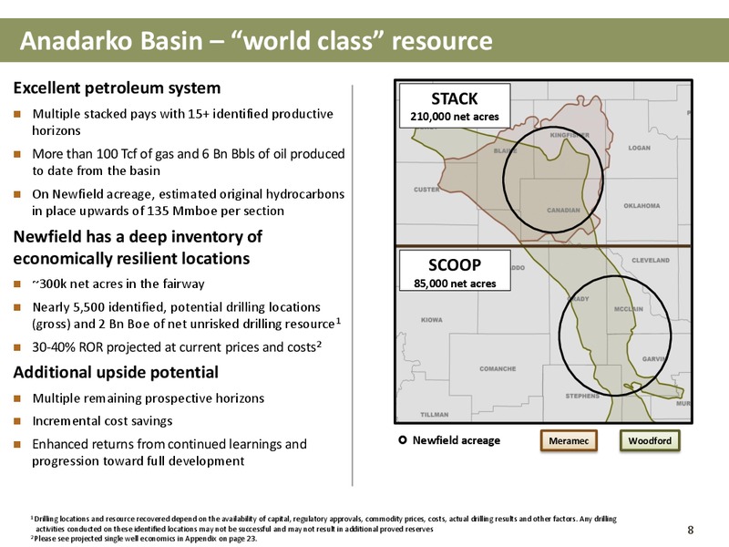 SCOTIA HOWARD WEIL 2015 ENERGY CONFERENCE – Newfield Exploration Co. – slide 8