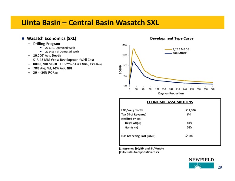 HOWARD WEIL ENERGY CONFERENCE – Newfield Exploration Co. – slide 29