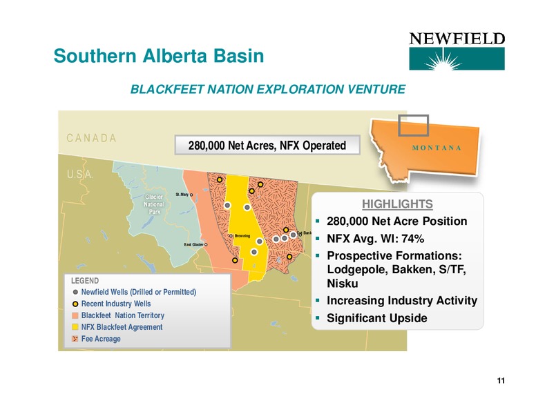UBS GLOBAL OIL AND GAS CONFERENCE – Newfield Exploration Co. – slide 11