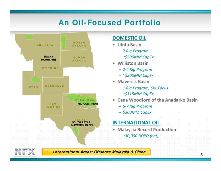 2012 CITI GLOBAL ENERGY CONFERENCE – Newfield Exploration Co. – slide 5