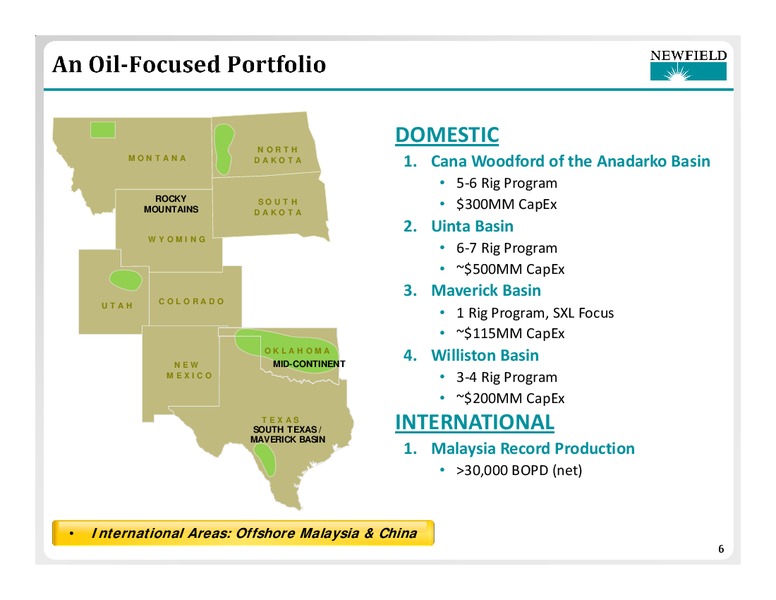 AN UPDATE ON NFX – Newfield Exploration Co. – slide 6