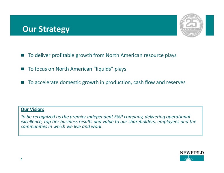 Barclays CEO Energy Power Conference – Newfield Exploration Co. – slide 2