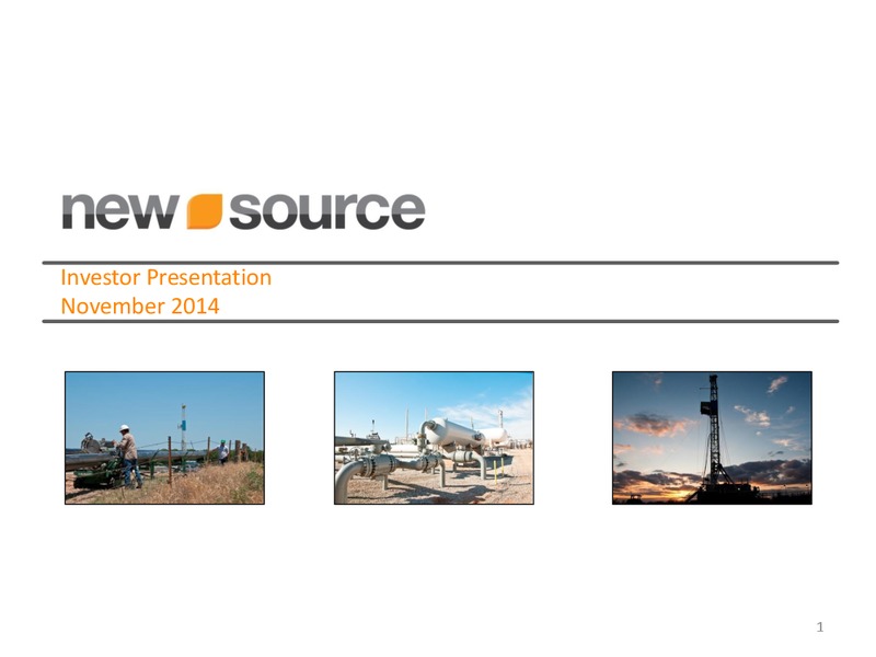 Investor Presentation – New Source Energy Partners L.P. – slide 1
