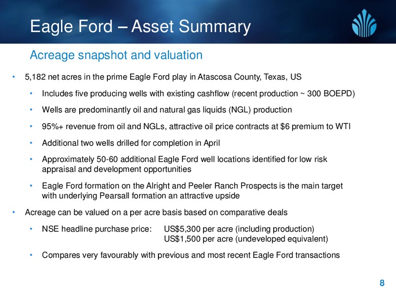 Investor Presentation – New Standard Energy – slide 8