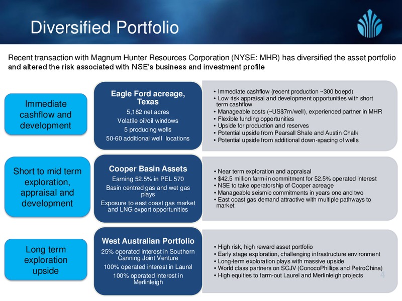 investors presentation – New Standard Energy – slide 4