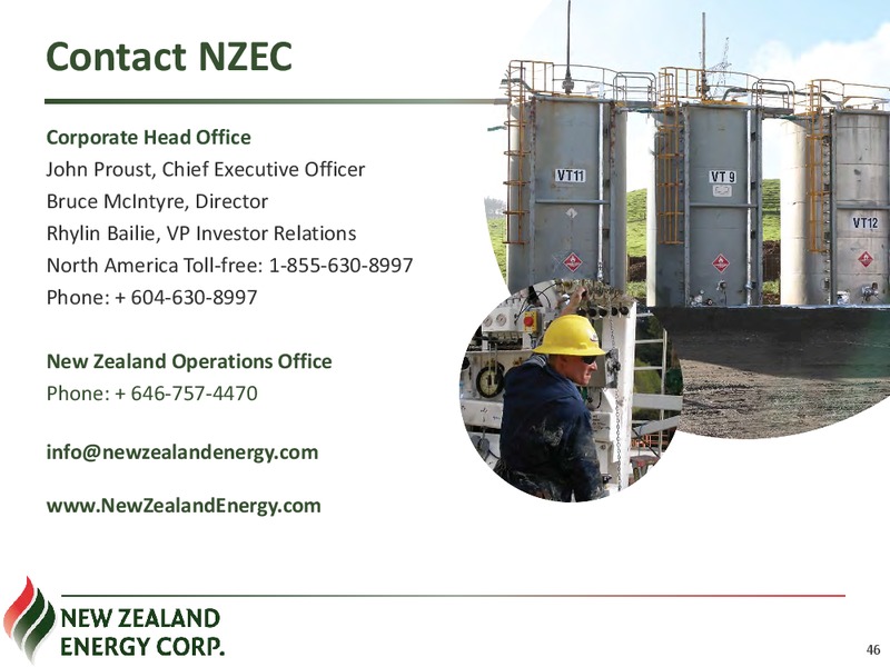 Investor Presentation – New Zealand Energy Corporation – slide 45