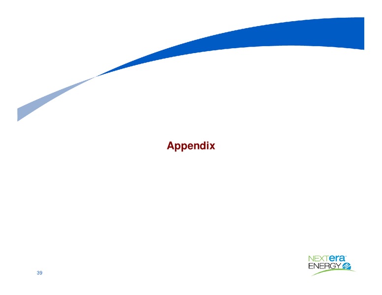 Investor Presentation – Nextera Energy Inc. – slide 38