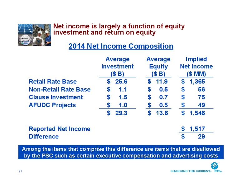 INVESTOR CONFERENCE – Nextera Energy Inc. – slide 76