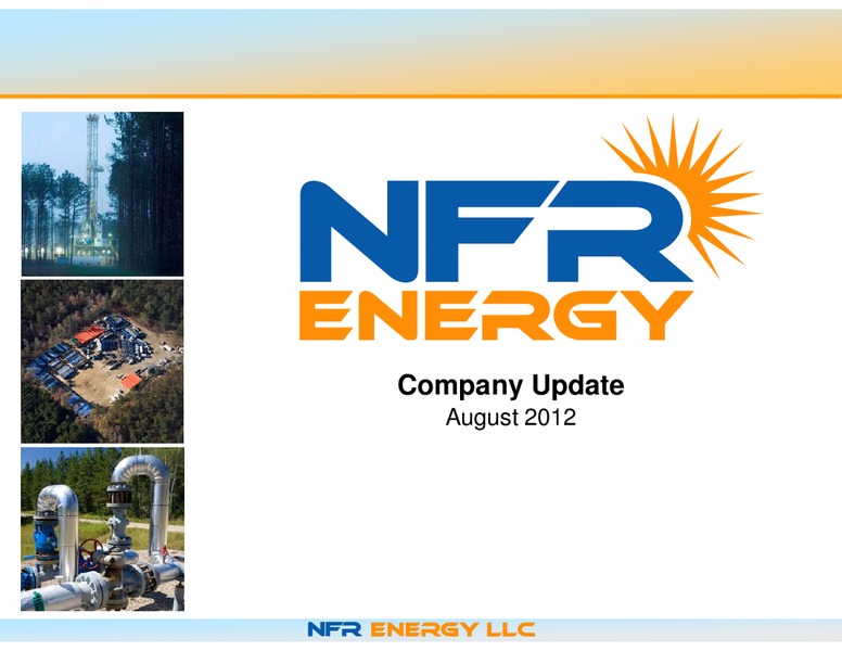 COMPANY UPDATE – Nfr Energy – slide 1