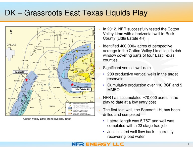COMPANY UPDATE – Nfr Energy – slide 6